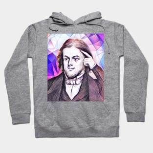 Rufus Wilmot Griswold Pink Portrait | Rufus Wilmot Griswold Artwork 8 Hoodie